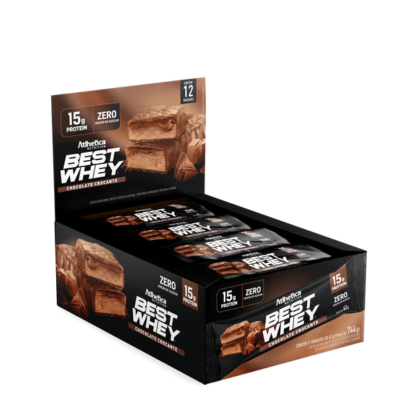 Best Whey Bar (Display com 12 Barras de 62g) Chocolate Crocante