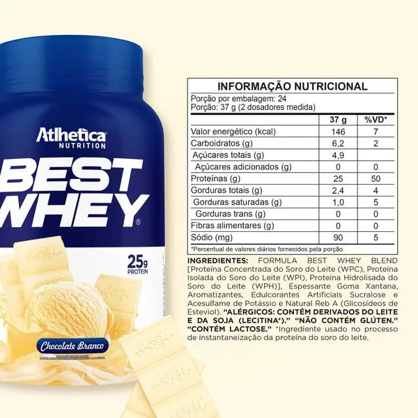 Best Whey Protein (Pote 900g) Brownie Chocolate Branco