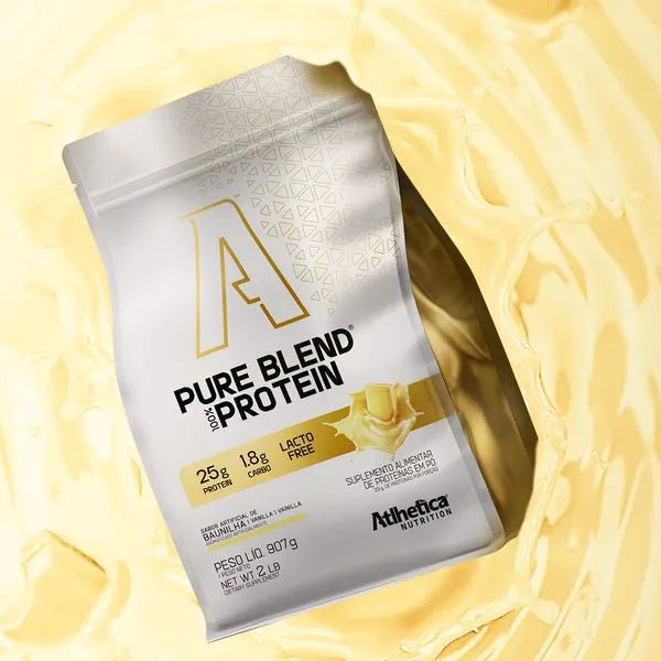 Whey Pure Blend 100% Protein Lacto-Free (Pacote 907g) Baunilha