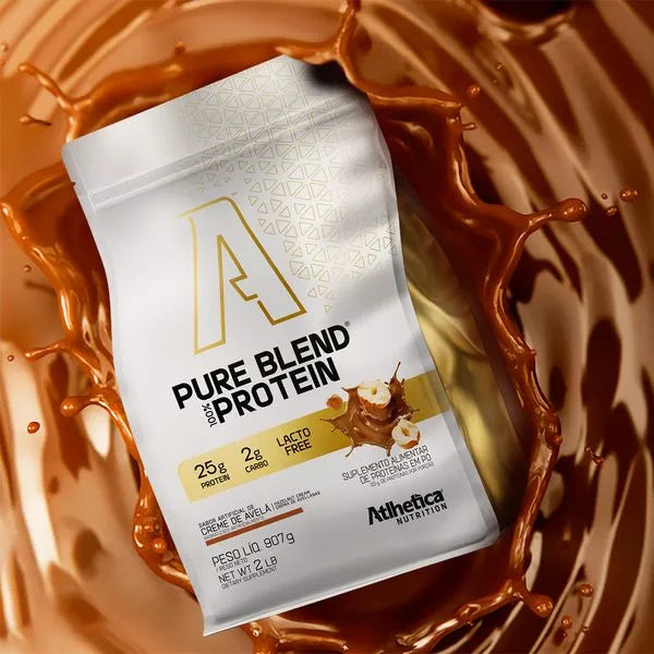 Whey Pure Blend 100% Protein Lacto-Free (Pacote 907g) Creme de Avelã